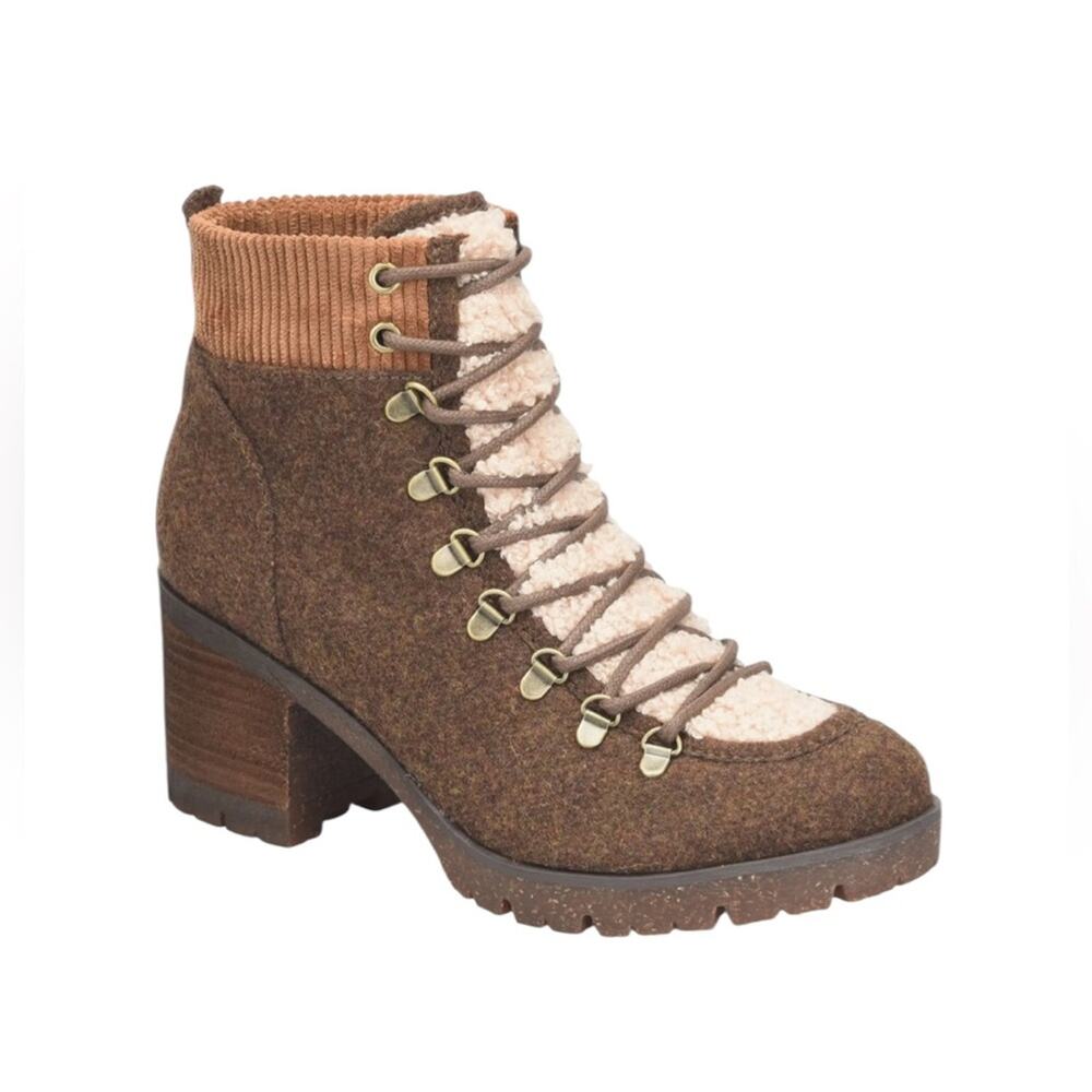 Kork Ease Elin High Pile Fleece Lug Sole Booties – Sz 8M